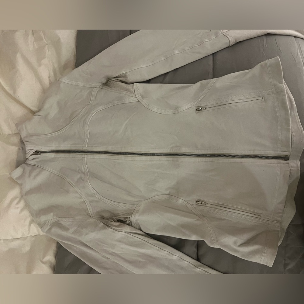 White Lululemon Define Jacket full zip